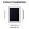 Classic White Wood Shadown Box Frame with Acrylic Front - Black Suede Backing, 30 Sizes